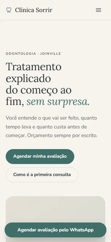 Site de clínica odontológica