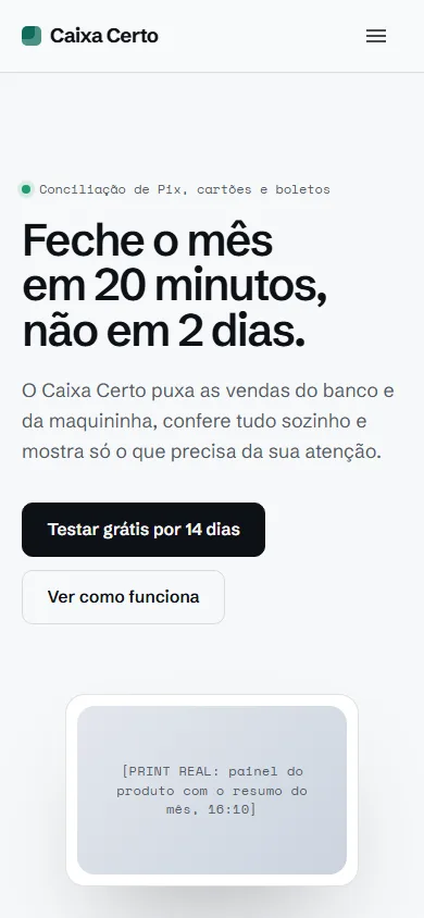 Site de aplicativo de gestão financeira